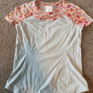Floral sleeved ivivva dry fit tee